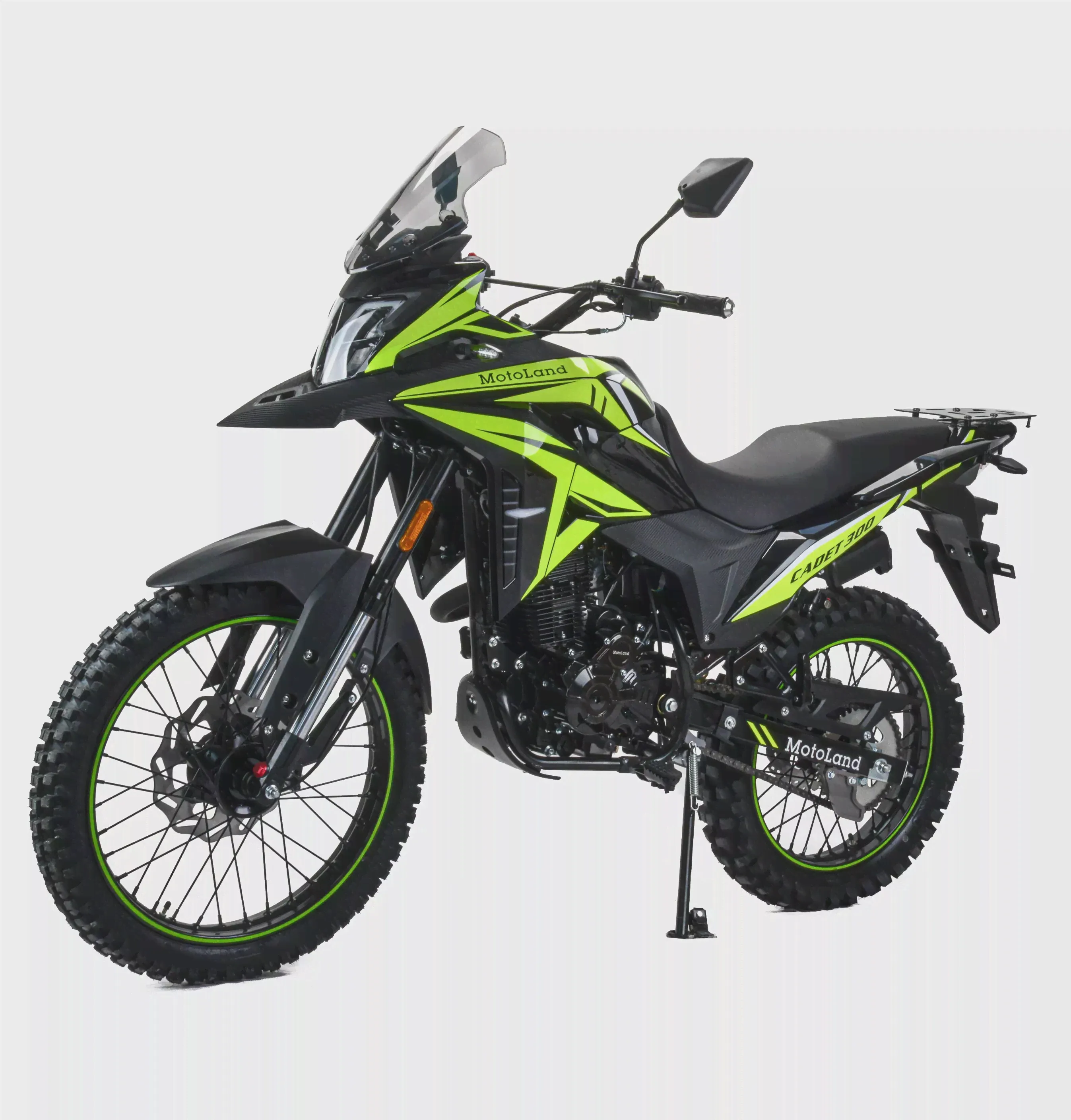 Мотоцикл Motoland 300 ENDURO CADET черно-зеленый-0